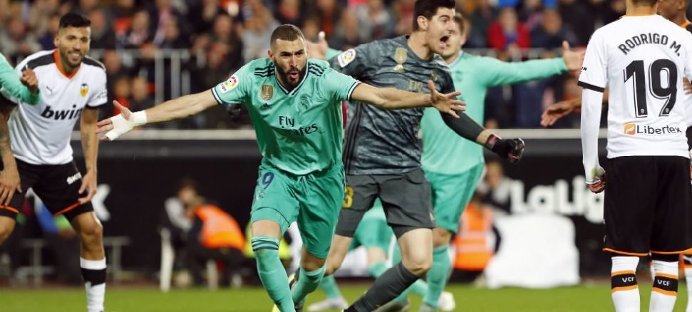 Benzema goal vs Valencia