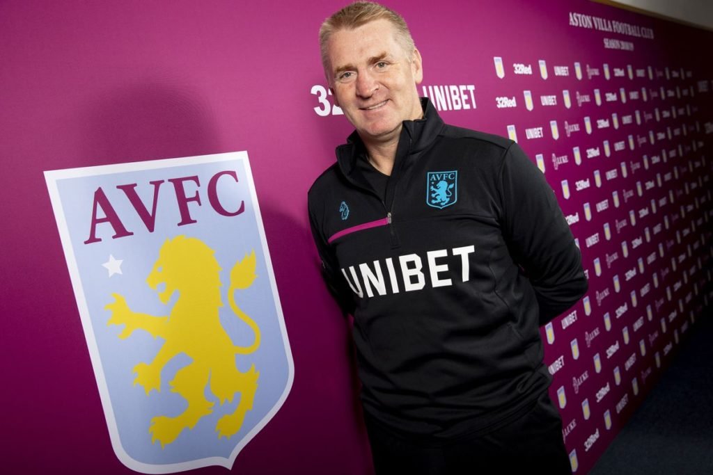 Dean Smith on his first press conference as Aston Villa boss. Credits: Getty Images