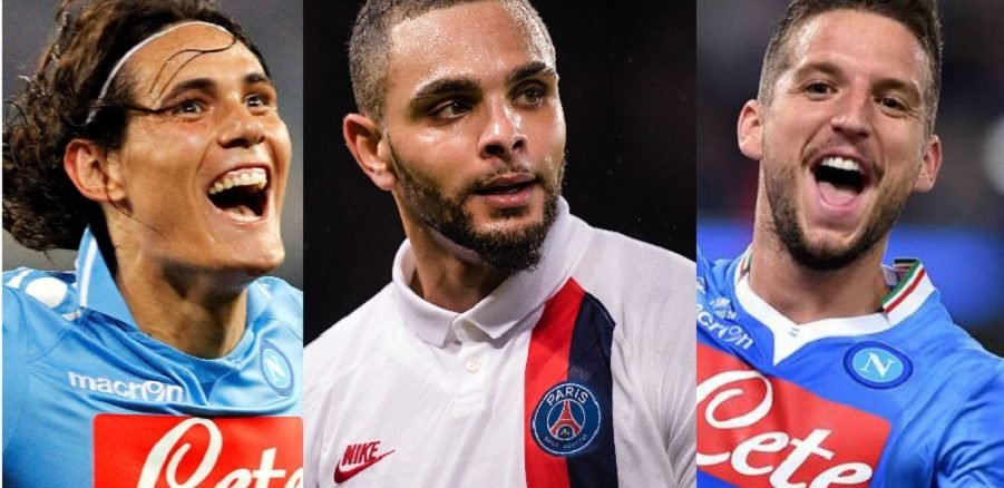 Cavani, Kurzawa, Mertens