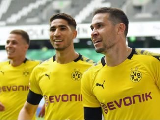 Raphael Guerreiro and Hakimi scored against Wolfsburg Bundesliga table