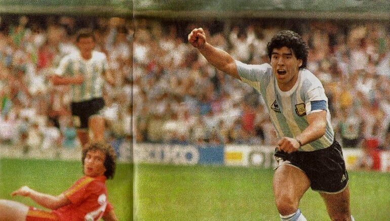 Maradona vs Belgium 1990